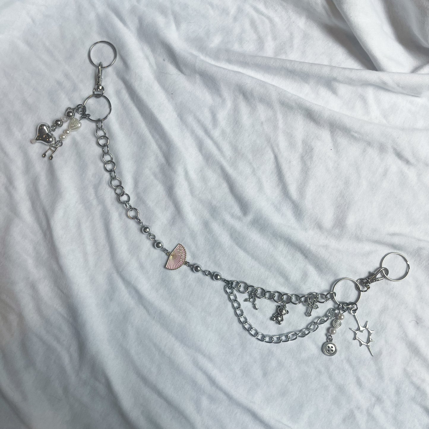 pink fan pant chain
