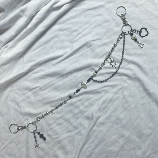 beaded fan pant chain